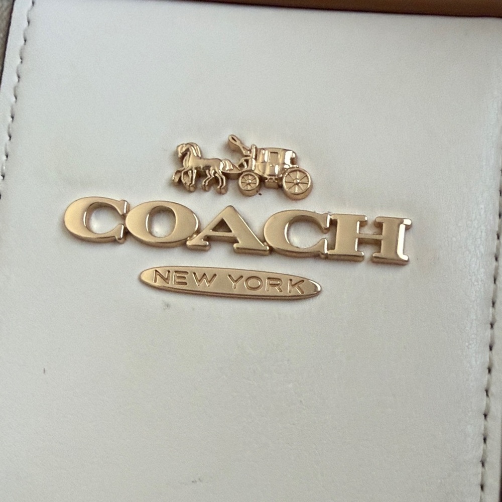 Coach Canvas Crossbody Bag in Beige, Tan and Cream - Picture 7 of 7